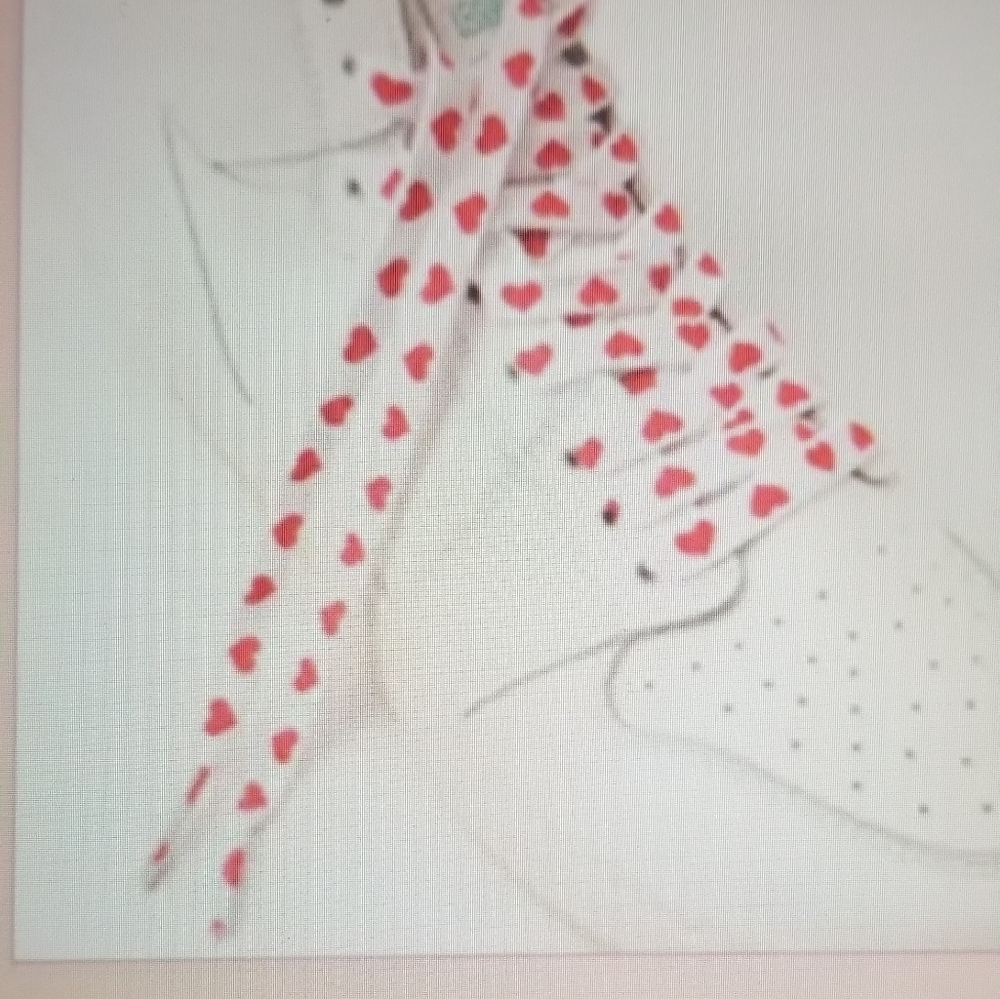 Sneaker laces- White- red heart ❤️Unisex***
